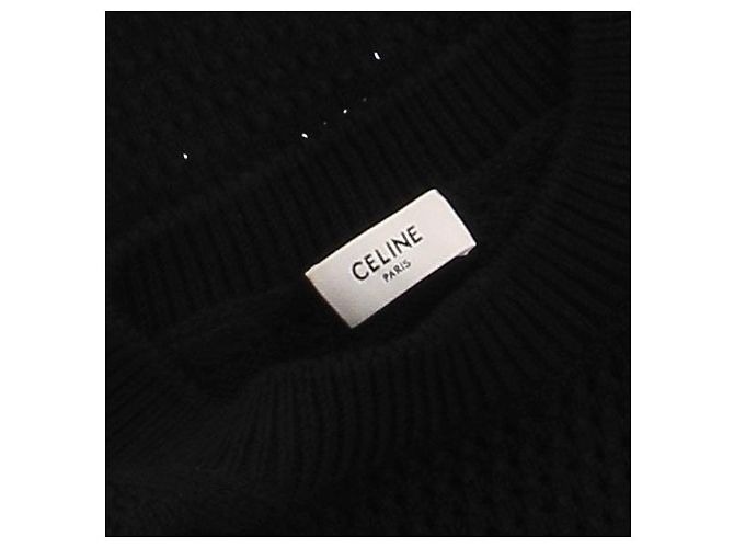 Jersey de punto negro Céline de algodón - vista 7