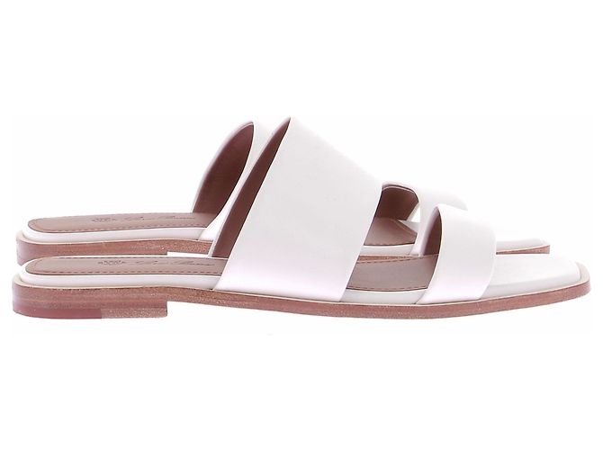Loro Piana Sandali in pelle bianca Bianco - vista 3
