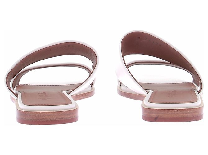 Loro Piana Sandali in pelle bianca Bianco - vista 5