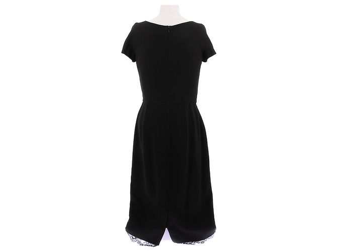 Dior Schwarzes Kleid aus Viscose Größe 38 - Ansicht 2