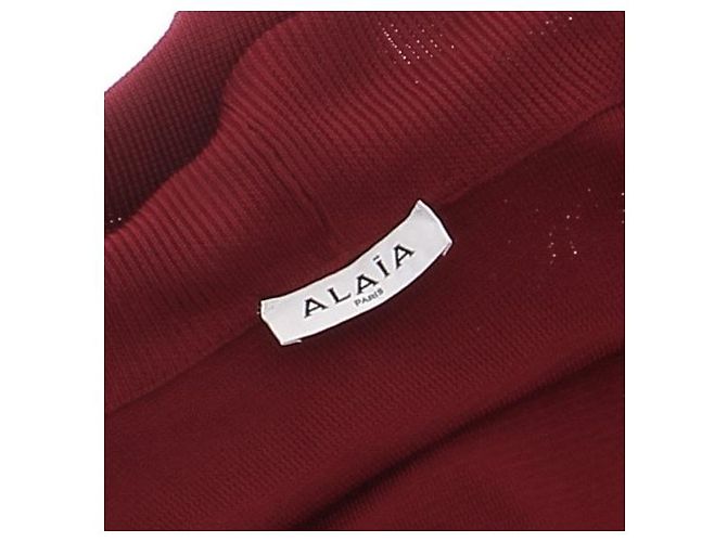 Alaïa Cardigan rot aus Viskose - Ansicht 7