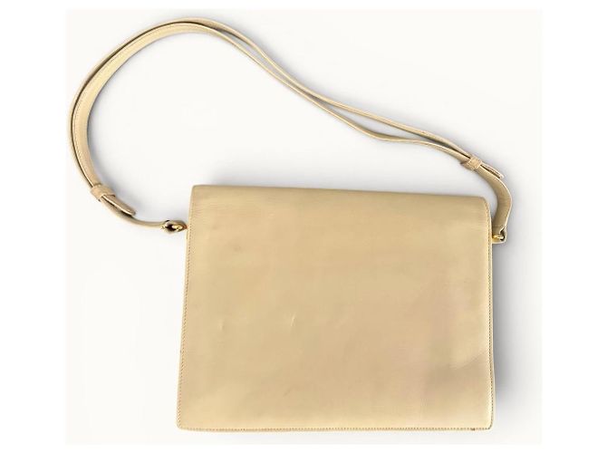 Gucci Borsa a Tracolla in Pelle Beige - vista 10
