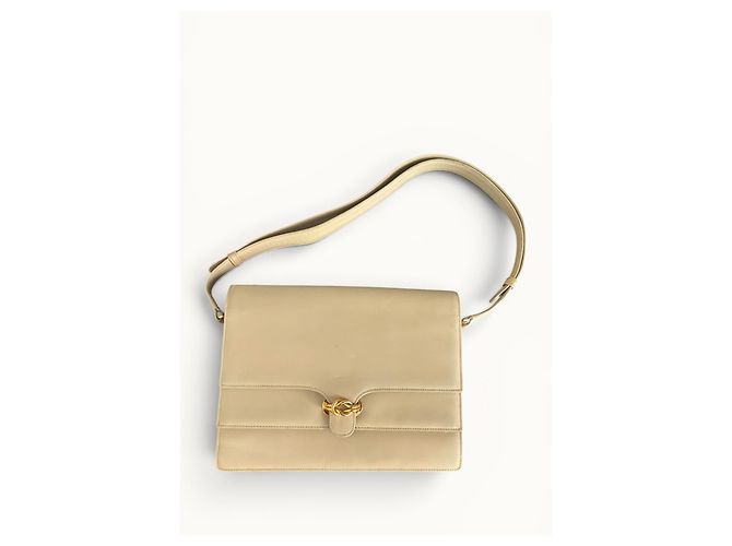 Gucci Borsa a Tracolla in Pelle Beige - vista 3