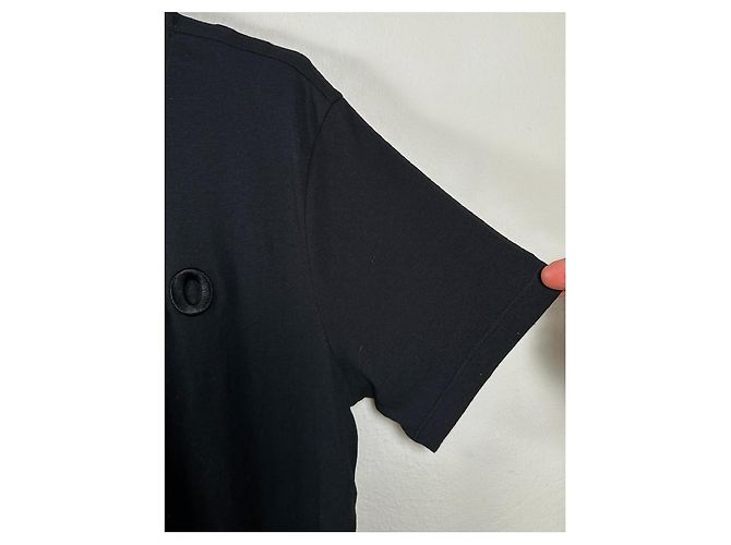 Sandro T-shirt nera logo ricamato Nero - vista 3