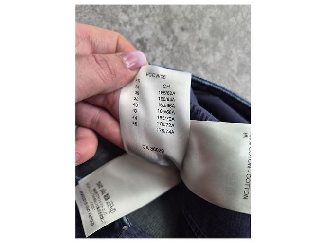 Louis Vuitton Jeans Rectos Monogram Patch Castaño Azul - vista 11