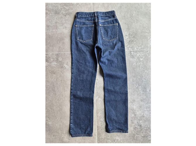 Louis Vuitton Jeans Rectos Monogram Patch Castaño Azul - vista 12