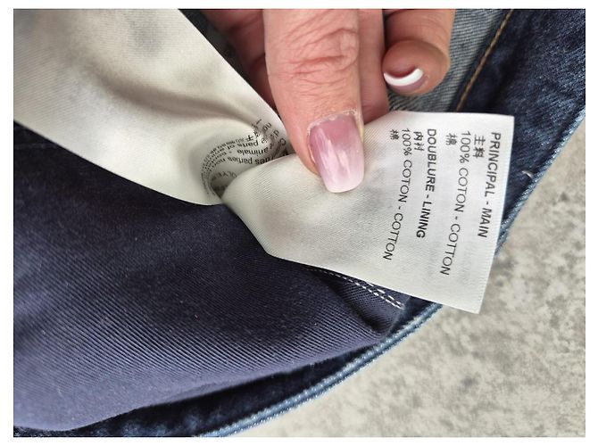 Louis Vuitton Jeans Rectos Monogram Patch Castaño Azul - vista 9