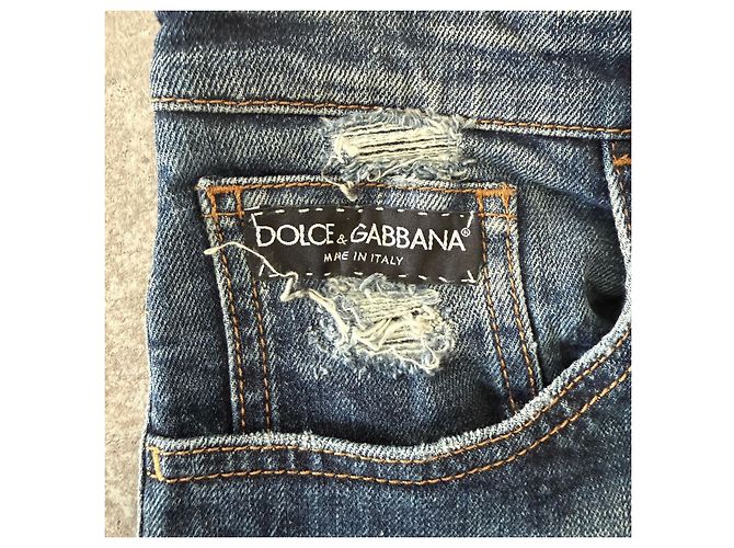 Vaqueros Bootcut Dolce & Gabbana D&G con Lentejuelas Azul - vista 2