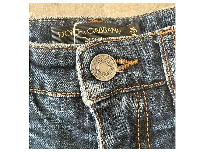Vaqueros Bootcut Dolce & Gabbana D&G con Lentejuelas Azul - vista 3