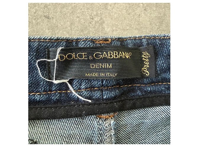 Vaqueros Bootcut Dolce & Gabbana D&G con Lentejuelas Azul - vista 4