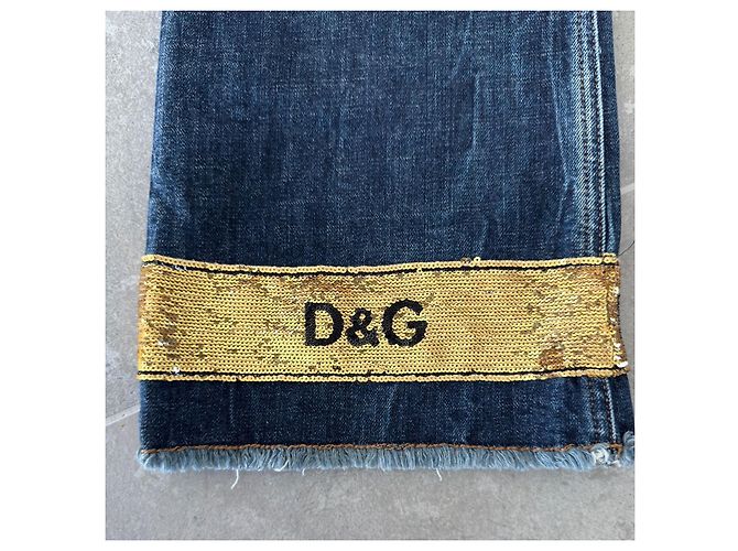 Vaqueros Bootcut Dolce & Gabbana D&G con Lentejuelas Azul - vista 5