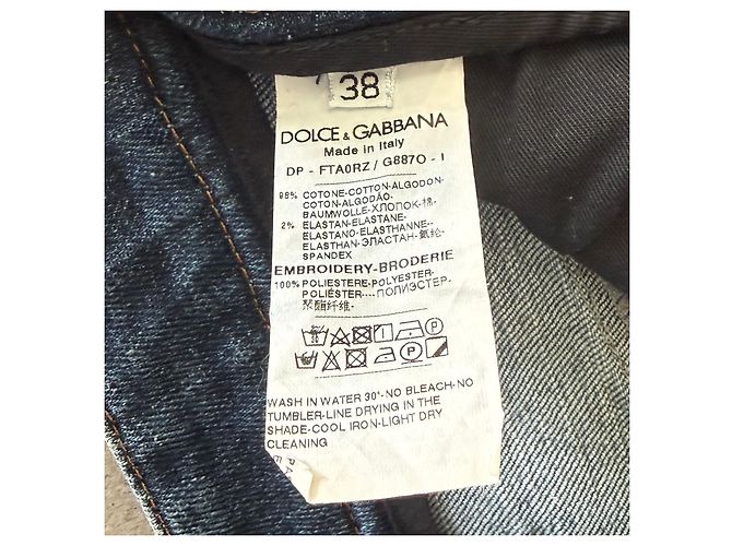 Vaqueros Bootcut Dolce & Gabbana D&G con Lentejuelas Azul - vista 7