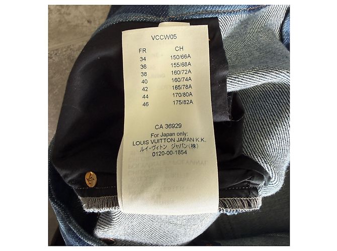 Jeans Dritti Louis Vuitton Damier Blu - vista 11