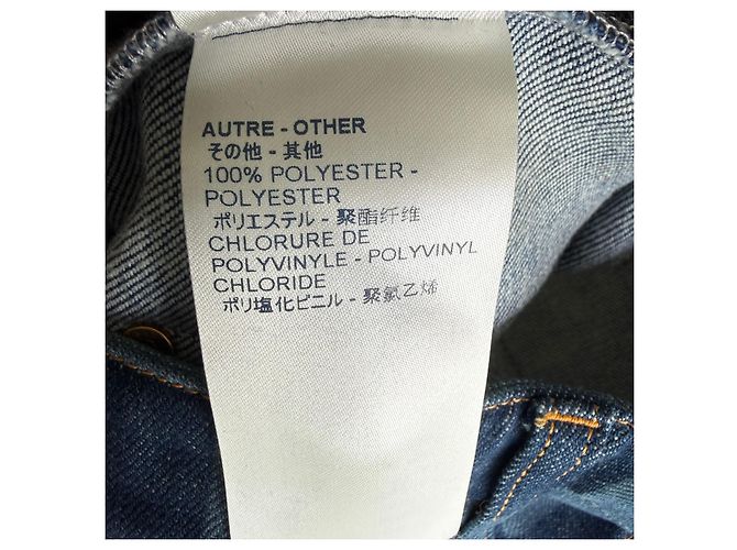 Jeans Dritti Louis Vuitton Damier Blu - vista 9