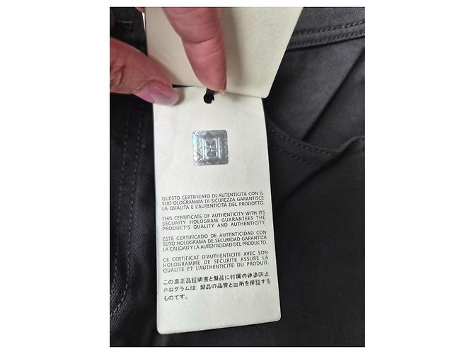 Fendi Roma Gold Edition Hose aus schwarzem Denim - Ansicht 4
