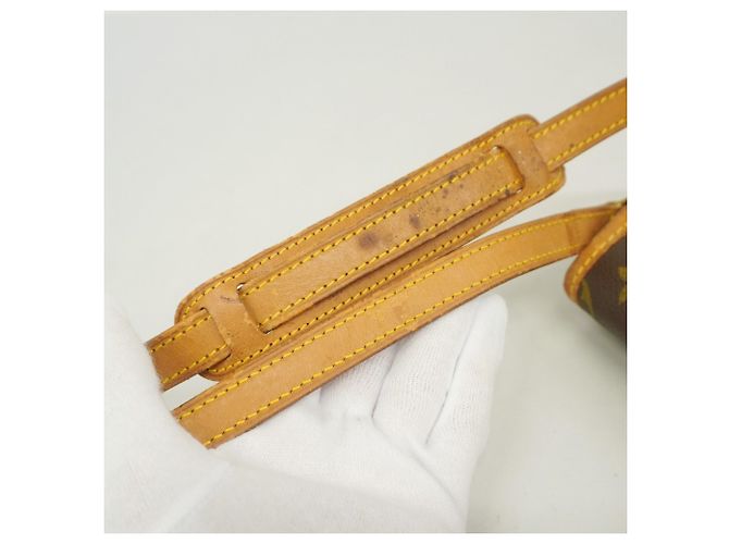 Borsa a spalla Louis Vuitton Monogram Gibeciere PM Marrone - vista 10