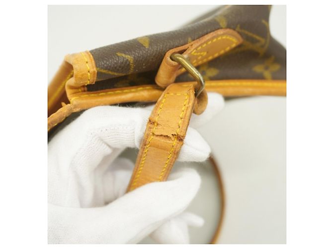 Borsa a spalla Louis Vuitton Monogram Gibeciere PM Marrone - vista 7