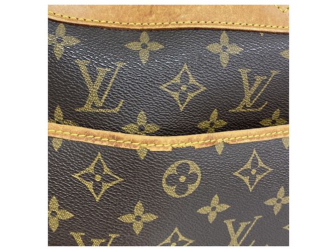 Borsa Louis Vuitton Monogram Deauville Marrone - vista 6