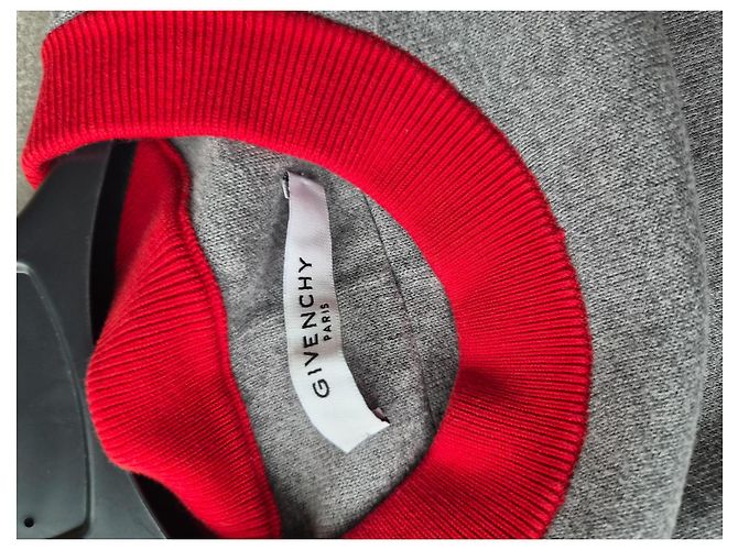 Givenchy Grey and Black Star Panel Sweatshirt Red - view 3