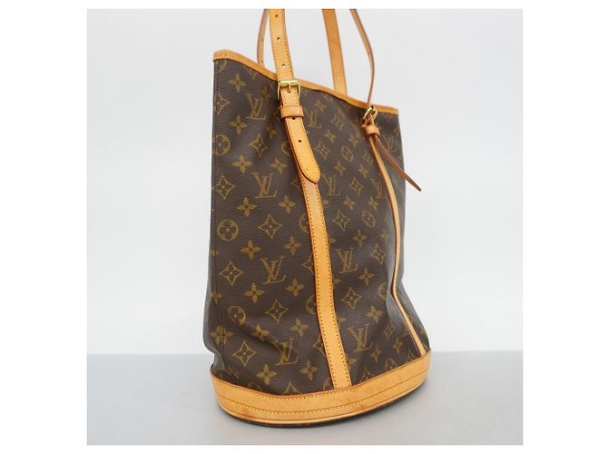 Borsa Tote Louis Vuitton Monogram Bucket GM Marrone - vista 2