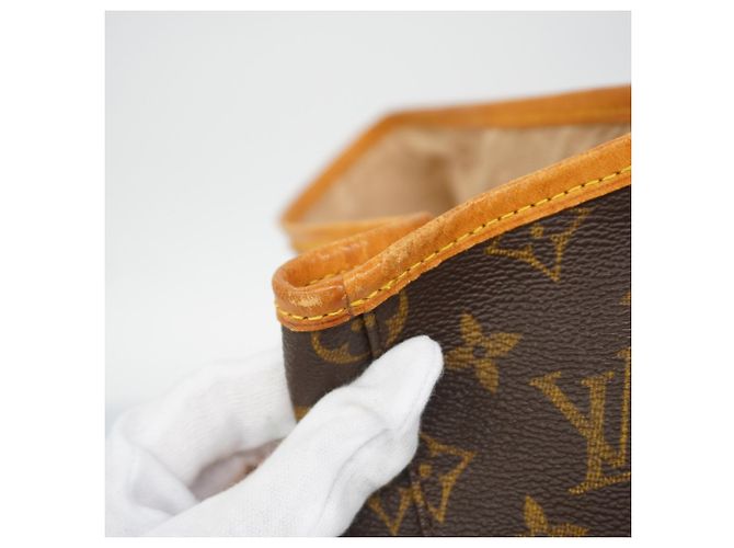 Borsa Tote Louis Vuitton Monogram Bucket GM Marrone - vista 7