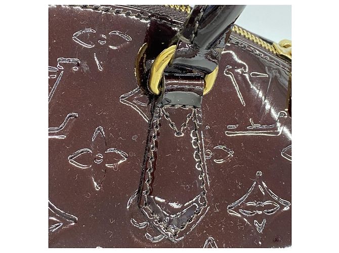 Borsa Louis Vuitton Vernis Sherwood GM Bordò - vista 7