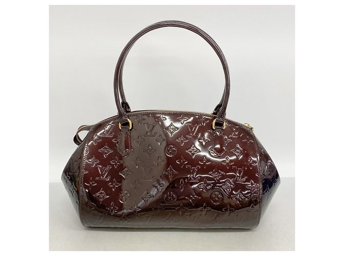 Borsa Louis Vuitton Vernis Sherwood GM Bordò - vista 9