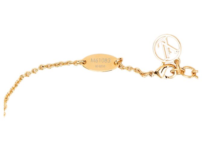 Collana con pendente Essential V Louis Vuitton placcata oro Gold Gold D'oro - vista 6