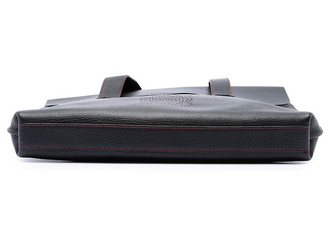 Valigetta LOEWE in pelle di vitello granulata nera Anagram Nero - vista 3