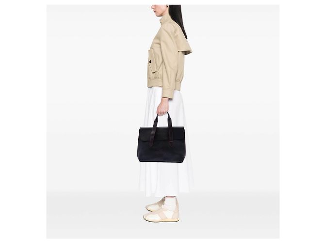 Valigetta LOEWE in pelle di vitello granulata nera Anagram Nero - vista 6
