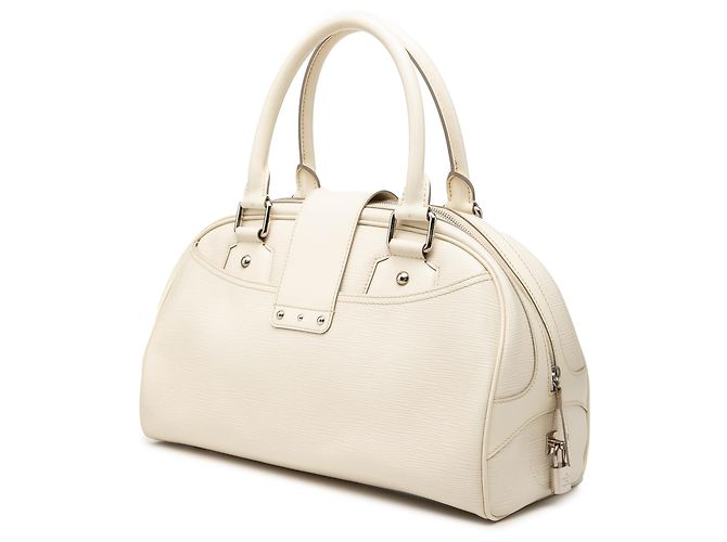 Louis Vuitton White Epi Bowling Montaigne GM Bianco Crudo - vista 2