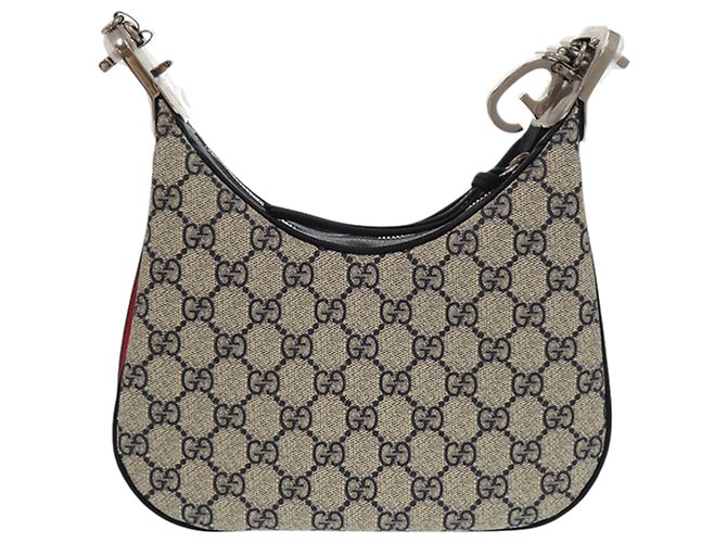 Gucci Beige Small GG Supreme Web Attache Crossbody - Ansicht 2