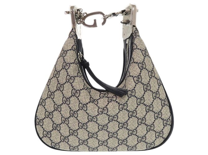 Gucci Beige Small GG Supreme Web Attache Crossbody - Ansicht 3