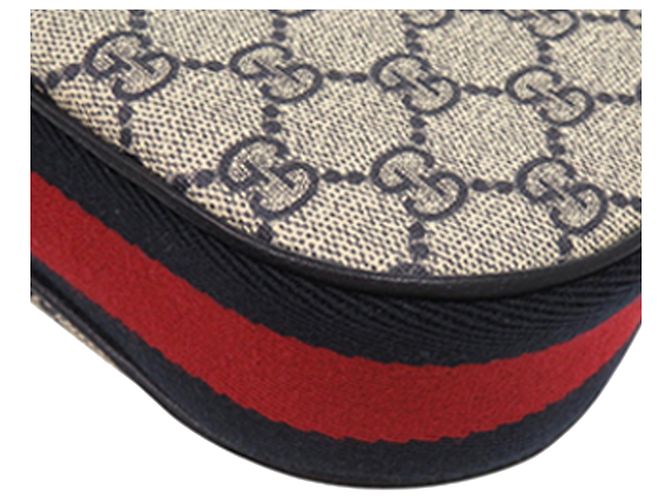 Gucci Beige Small GG Supreme Web Attache Crossbody - Ansicht 8