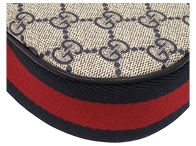 Gucci Beige Small GG Supreme Web Attache Crossbody - Ansicht 9