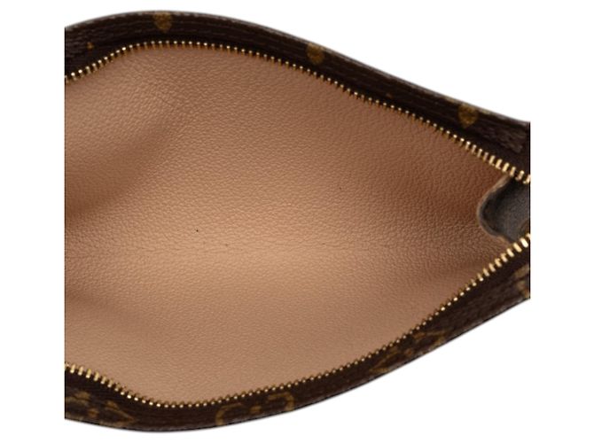 Pochette Louis Vuitton Petit Bucket Monogram Marrone - vista 4