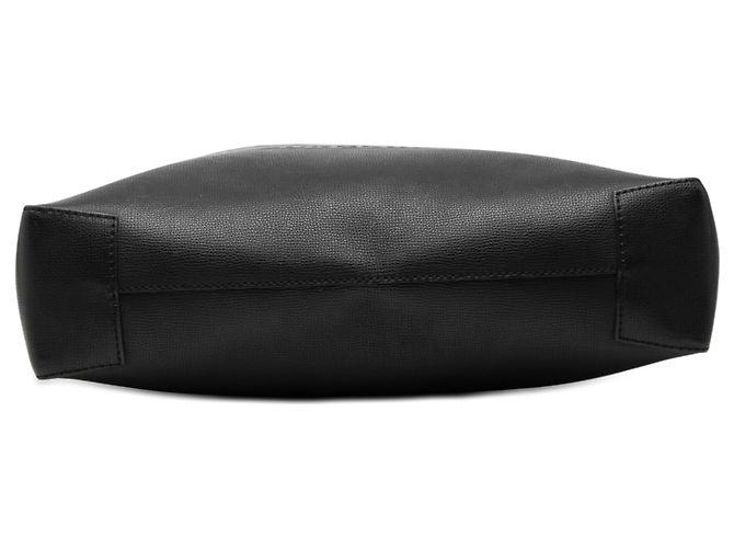 Tote Burberry Black Large Embossed Leather Crest Nero - vista 3