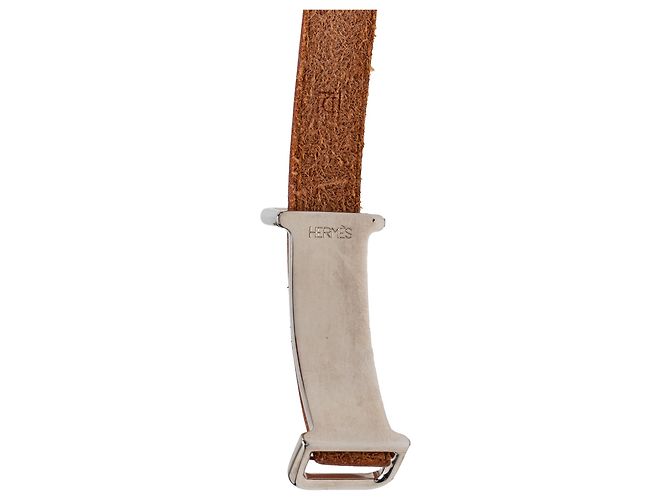 Bracciale Triple Tour Hermès Swift Marrone Api II - vista 4