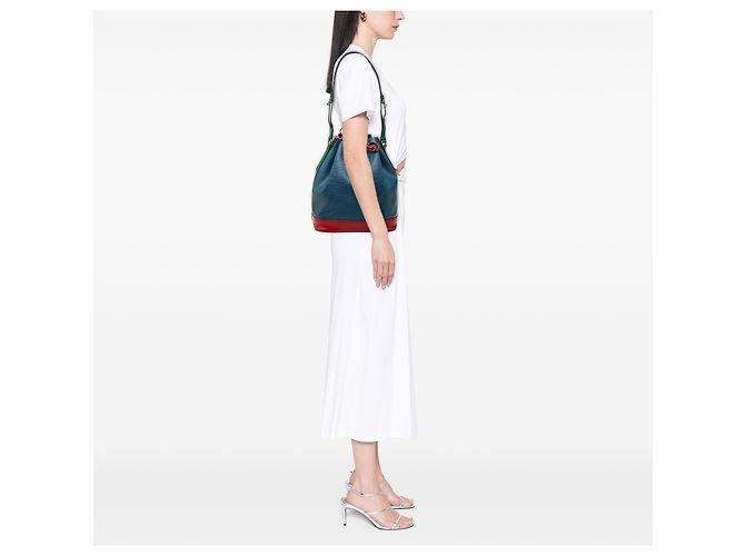 Louis Vuitton Blue Epi Noe Tricolor GM - vista 7