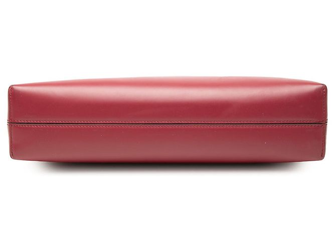 Salvatore Ferragamo Borsa a tracolla Ferragamo in pelle rossa Gancini Trifolio Rosso - vista 3