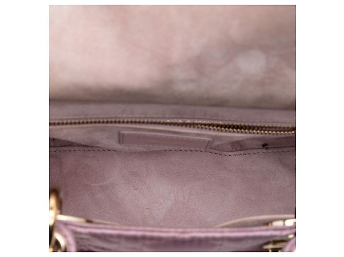 Dior Rosa Small Satin Cannage Swarovski Lady Dior - vista 4