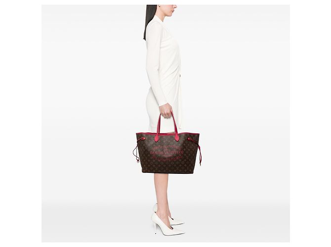 Louis Vuitton Marrone Monogram Ikat Neverfull MM - vista 6