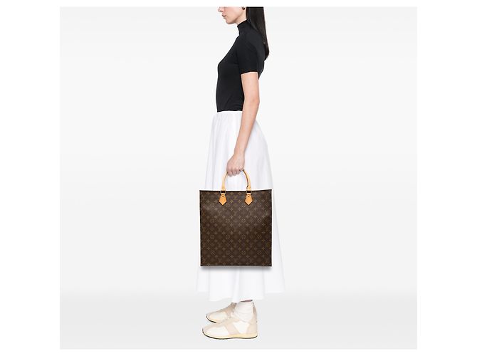 Louis Vuitton Sac Plat Monogram Marrone - vista 7