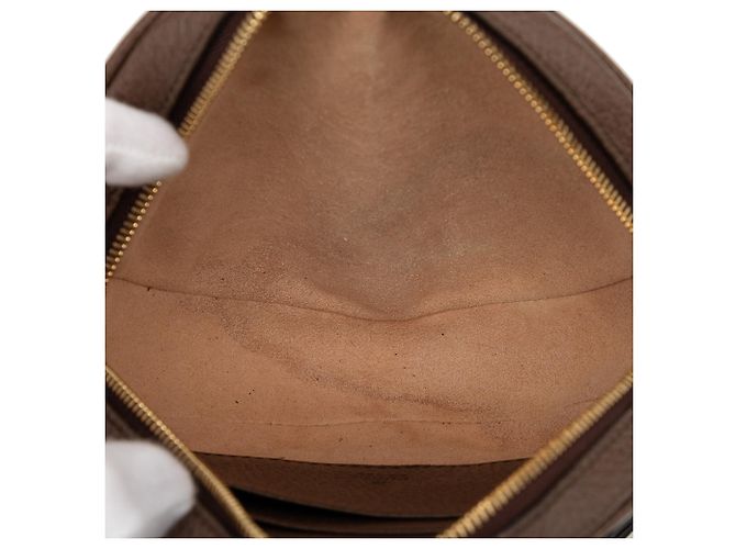 Zaino tondo Gucci Beige Mini GG Supreme Web Ophidia - vista 4