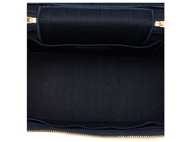 Beauty case Diortravel in velluto blu ricamato Dior Blu navy - vista 4