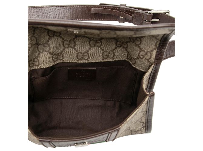 Borsa a tracolla Gucci Beige GG Supreme Web - vista 4