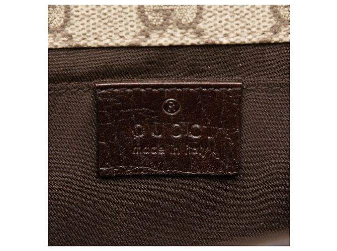 Borsa a tracolla Gucci Beige GG Supreme Web - vista 5