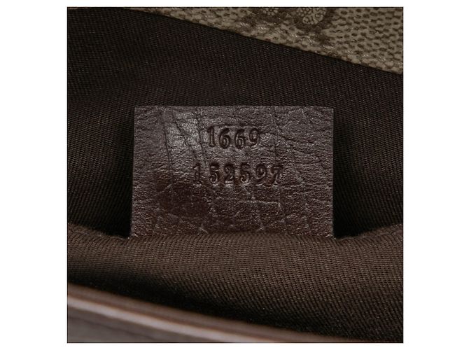 Borsa a tracolla Gucci Beige GG Supreme Web - vista 6