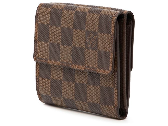 Cartera Louis Vuitton Elise Damier Ebene Marrón Castaño - vista 2