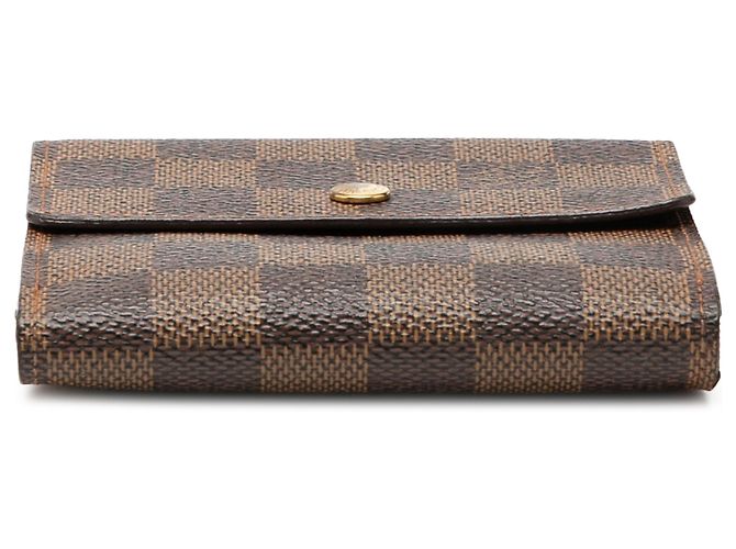 Cartera Louis Vuitton Elise Damier Ebene Marrón Castaño - vista 3